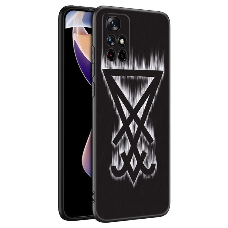 Pentagram 666 Demonic Satanic Black Silicone Phone Case For Xiaomi Redmi Note 10 11 11S 12 13 4G 8 9 11T Pro 5G + 8T 9S 10S 12S