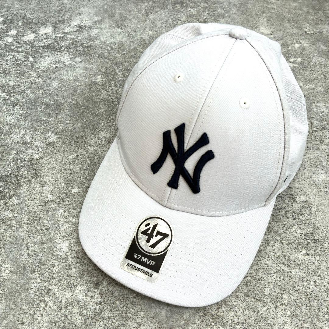 Used 47 MVP New York Yankees Baseball Cap White