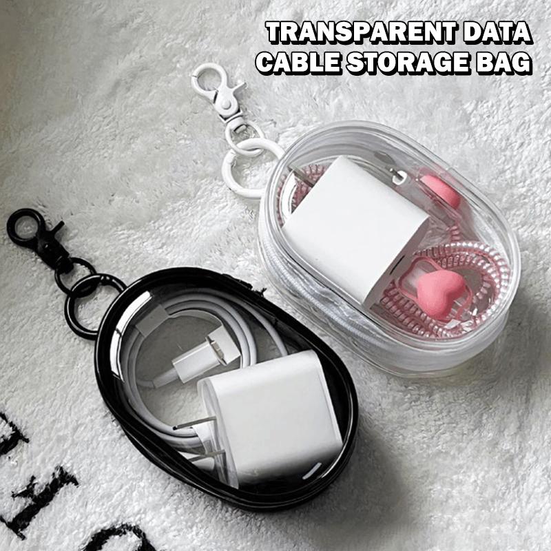 Přenosná PVC průhledná úložná taška s náplastí na hruď Úložiště dat pro panenky Kabelová taška Venkovní prachová taška Vodotěsná krabička na kosmetiku