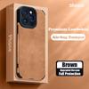 Fashion Case For iPhone 16 15 14 13 12 11 Pro Max X XS XR 8 7 Plus Mini Fur Leather Full Lens Protection Cases Cover