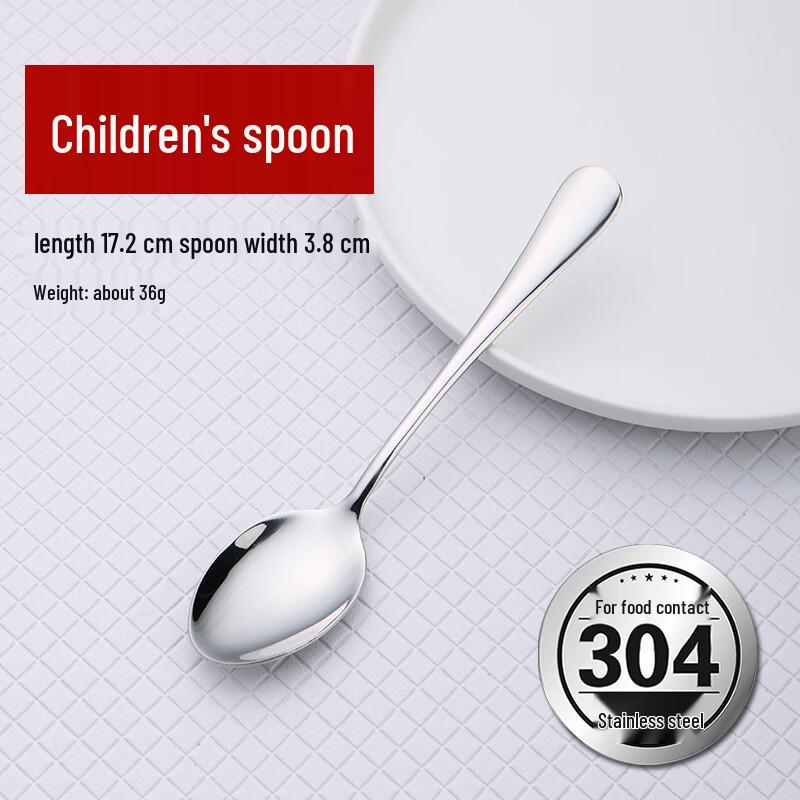 Ally 304 Stainless Steel Pointed Spoons - 4-Piece Set