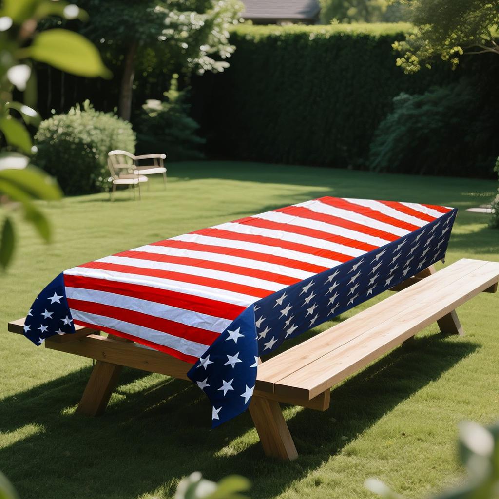 Patriotic Decorations, Party Tablecloths, Patriotic-themed Exteriors, Picnics, Camping, Commemoration
