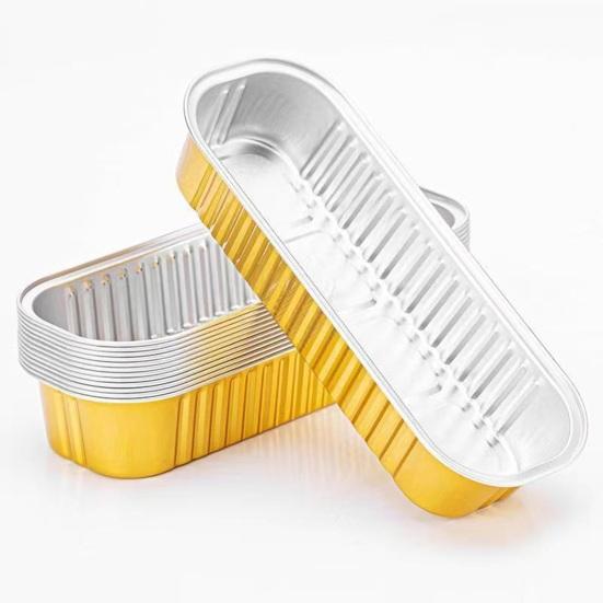 20/50Pcs Mini Loaf Pans Tin Foil Clear Snap-On Lids Pans with Disposable Aluminum Reusable Rectangle Foil