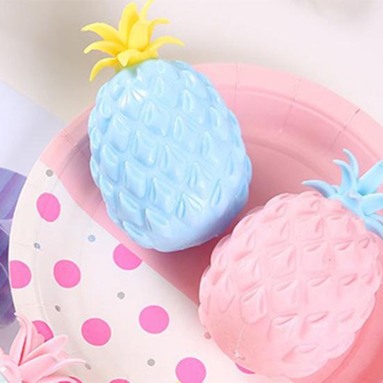 1/4Pcs Pineapple Squeeze Toy Anxiety Relief Pineapple Stress Toy Hand Exercise Relaxation Fruit Sensory Fidget Toy Party Favors