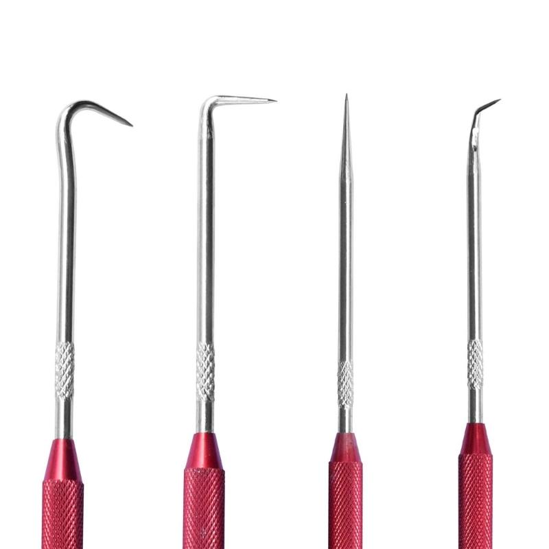 2 Stück Automotive Öl Dichtring Aushebewerkzeug Autozubehör Aushebesatz O-Ringe Dichtung Abzieher 45 Grad 90 Grad Haken- und Aushebesatz