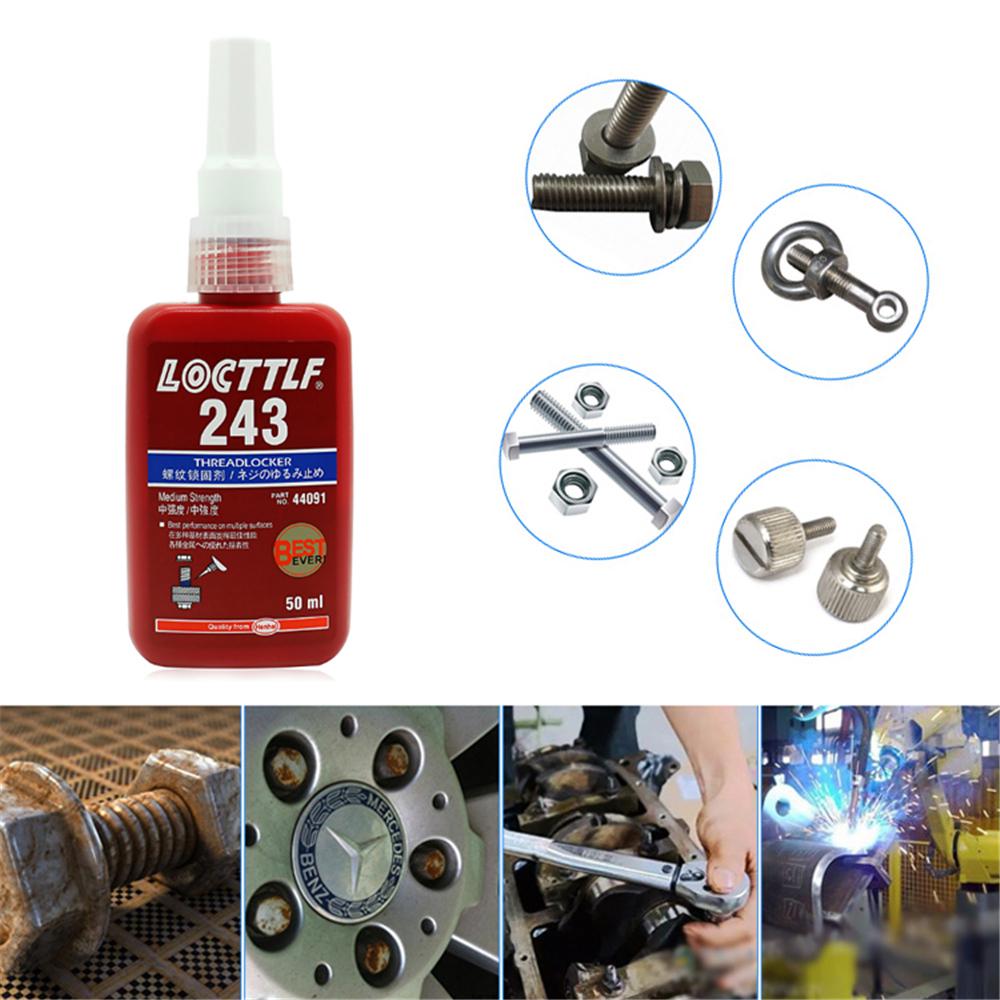 Buy LOCTTLF 243 Medium Strength Glue Threadlocker Adhesive Polyglycol Dimethacrylate at