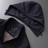 Removable Hat Warm Cotton Jacket for Middle-aged and Elderly People, Men's Winter Fit Top, Casual and Fashionable Jacket