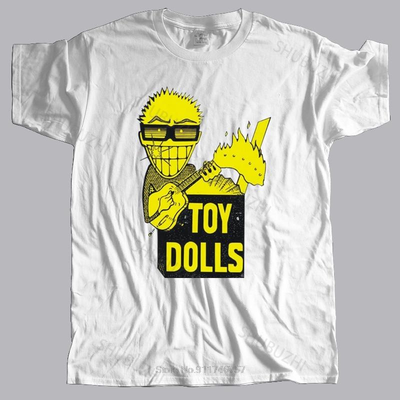 shubuzhi Brand Cotton T-shirt Man crew neck t-shirt TOY DOLLS IDLE GOSSIP WAKEY WAKEY ADICTS PUNK ROCK BAND RETRO VINTAGE