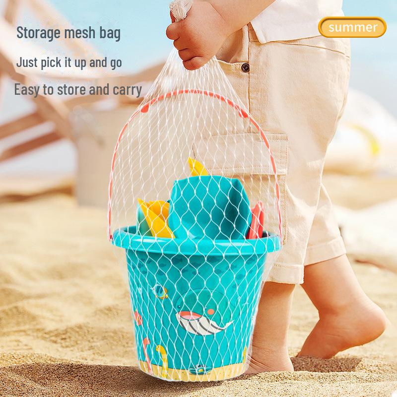 Set de jucării cu nisip de plajă pentru copii, 18 piese: Lopeți, găleți și accesorii pentru piscină cu nisip