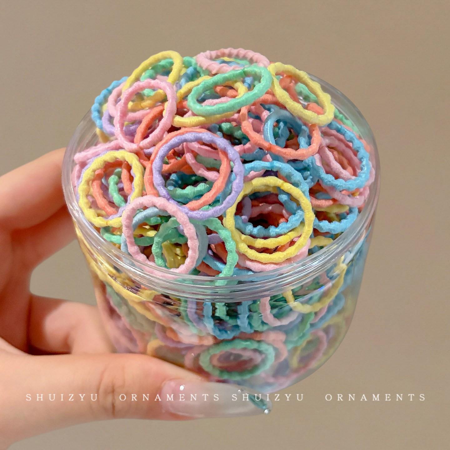 Sweet & Cute High-Elasticity Children s Hair Tie - Versatile, Durable Rubber Band for Early Spring