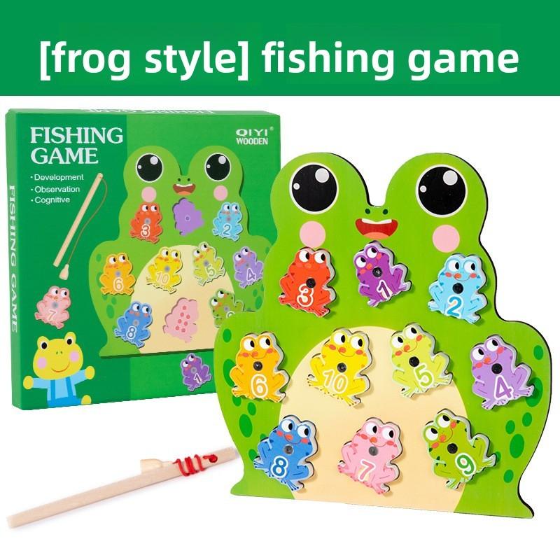 Turtle Frog Butterfly Dinosaur Animal Theme Fishing Game Children Puzzle Toy