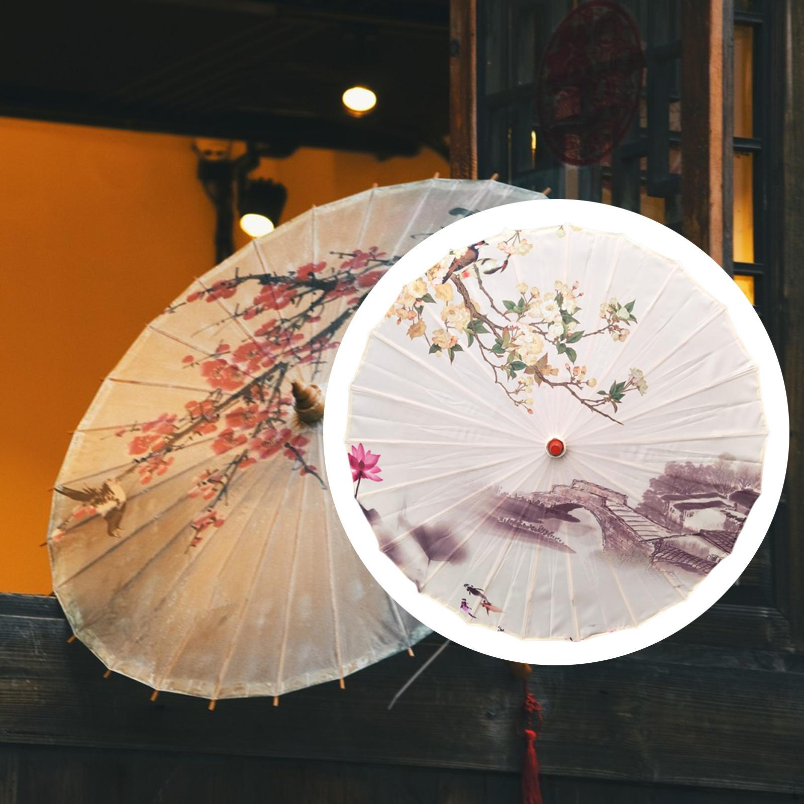 

Зонт ручной работы, пропитанный маслом, 32,28 дюйма для свадеб и мероприятий F