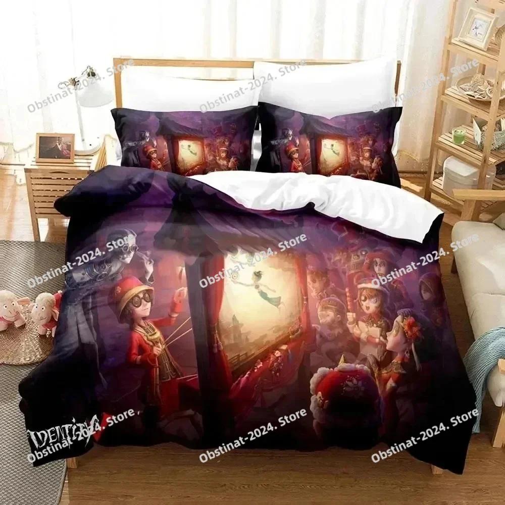 3d Anime Game Identity V Bedding Set Printed With Pillowcase Bed Duvet Cover Soft Single Double Queen Super King Size Boys Adult