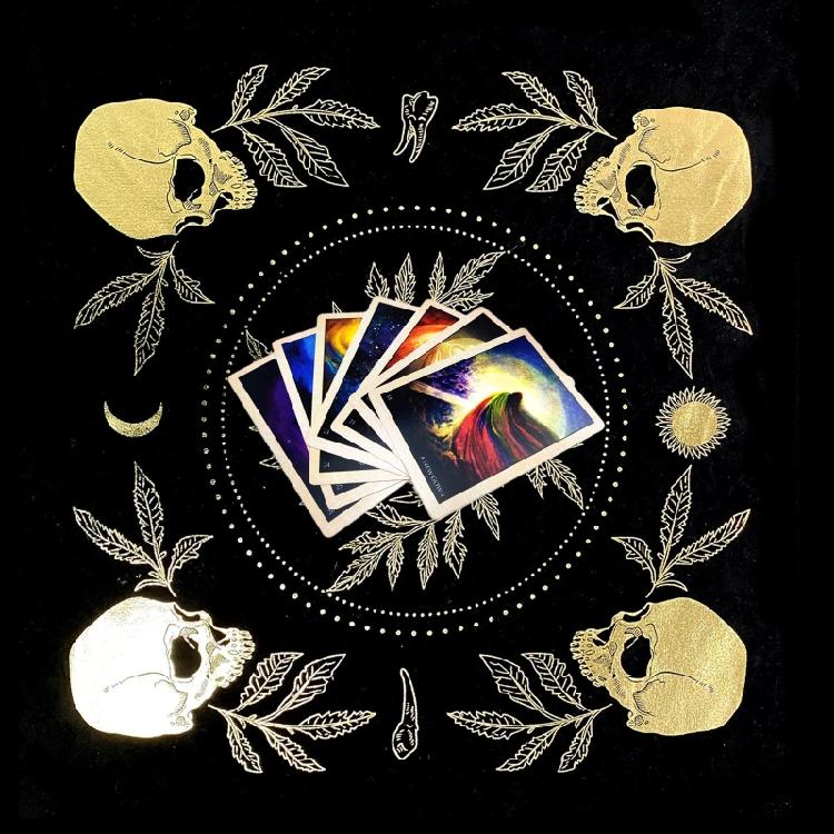 Witch Divination Pendulum Divination Tablecloth Mat Board Game Tarot Card Pad