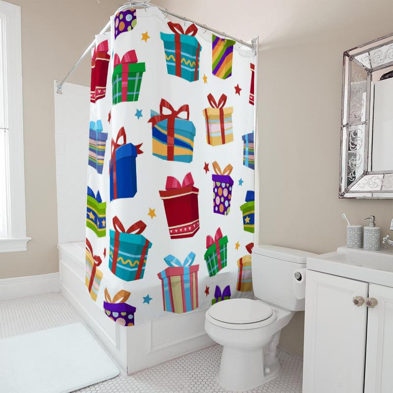 Tu Shower Curtain Abstract Pattern Modern Waterproof Fabric Bathroom Decor Set Vintage Floral Farmhouse Artistic Home Textile