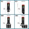 2pcs H3 Led H1 LED Bulbs Base Socket Fog Lights Super Bright For Day Driving Running Light High Low Beam Long Distance Headlight