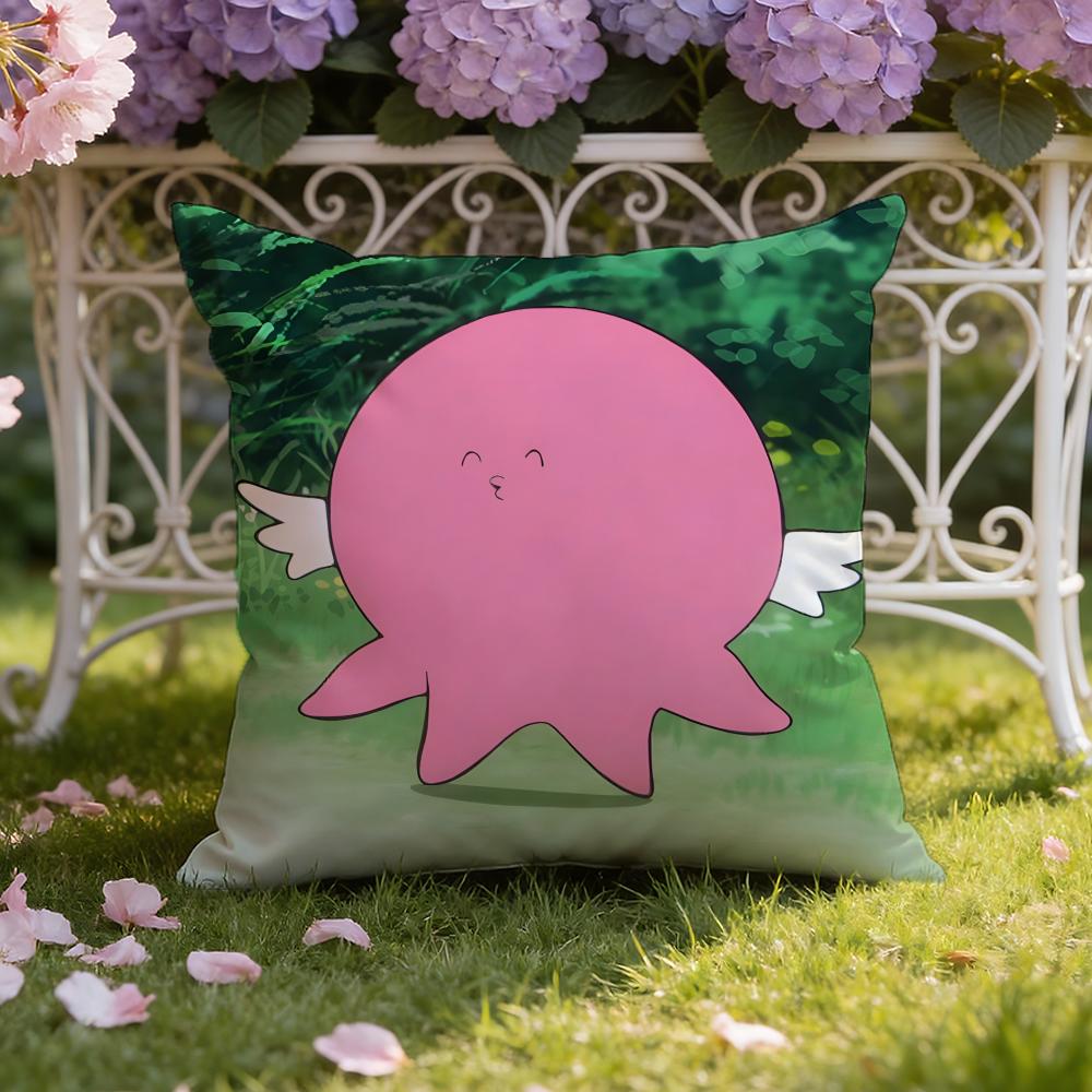 Cute Anime T-Takopi's Original Sin Cushion Cover Home & Car Dual-Scene Pillow Cover: Reversible for Premium Comfort