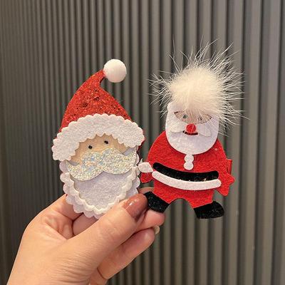 Jul Barn Mode Hårklämmor: Ren Baby Koreansk Huvudbonad & Sidohårnålar