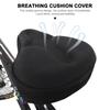 Electric Bicycle Saddle Seat Soft Thickened Electric Bike Gel Pad Cushion Cover with Fixed Strap+Drawstring Design
