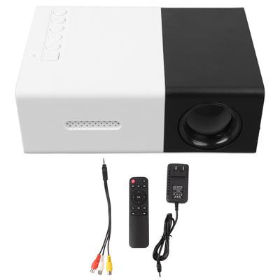 Kids Projector 1080P HD Adjustable Projection Angle LED Portable Projector for Home Theater   Black