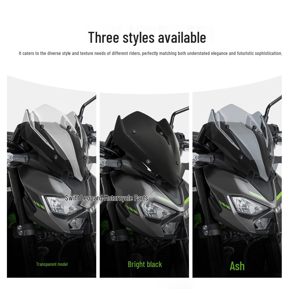 Kawasaki Z900/Z900SE Windshield & Air Deflector Upgrades (Models 25-26) for Cross-Border Import.