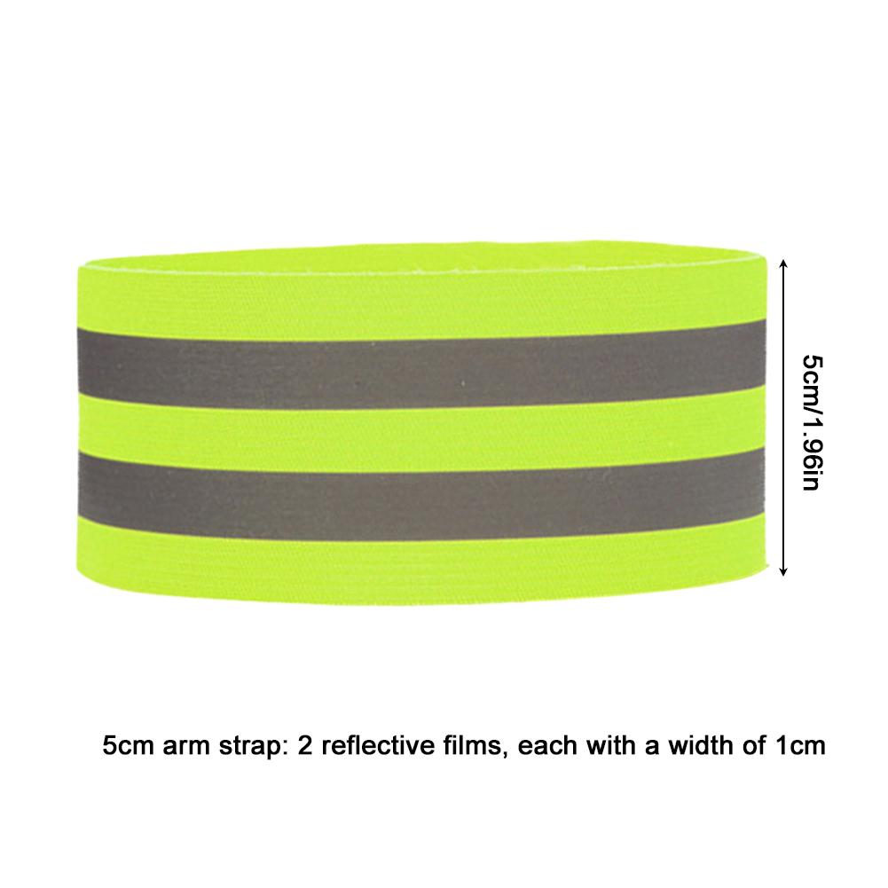 

Reflective Arm Bands for Safety Elastic Armband Wristband Ankle Leg Straps Safety Reflector Tape for Night Walking Cycling 10pcs