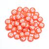 20pcs/lot Acrylic Cartoon m Bean Beads Color Handmade Spacer Charm Bead for Jewelry Making DIY Bracelet  Decoration Accessories