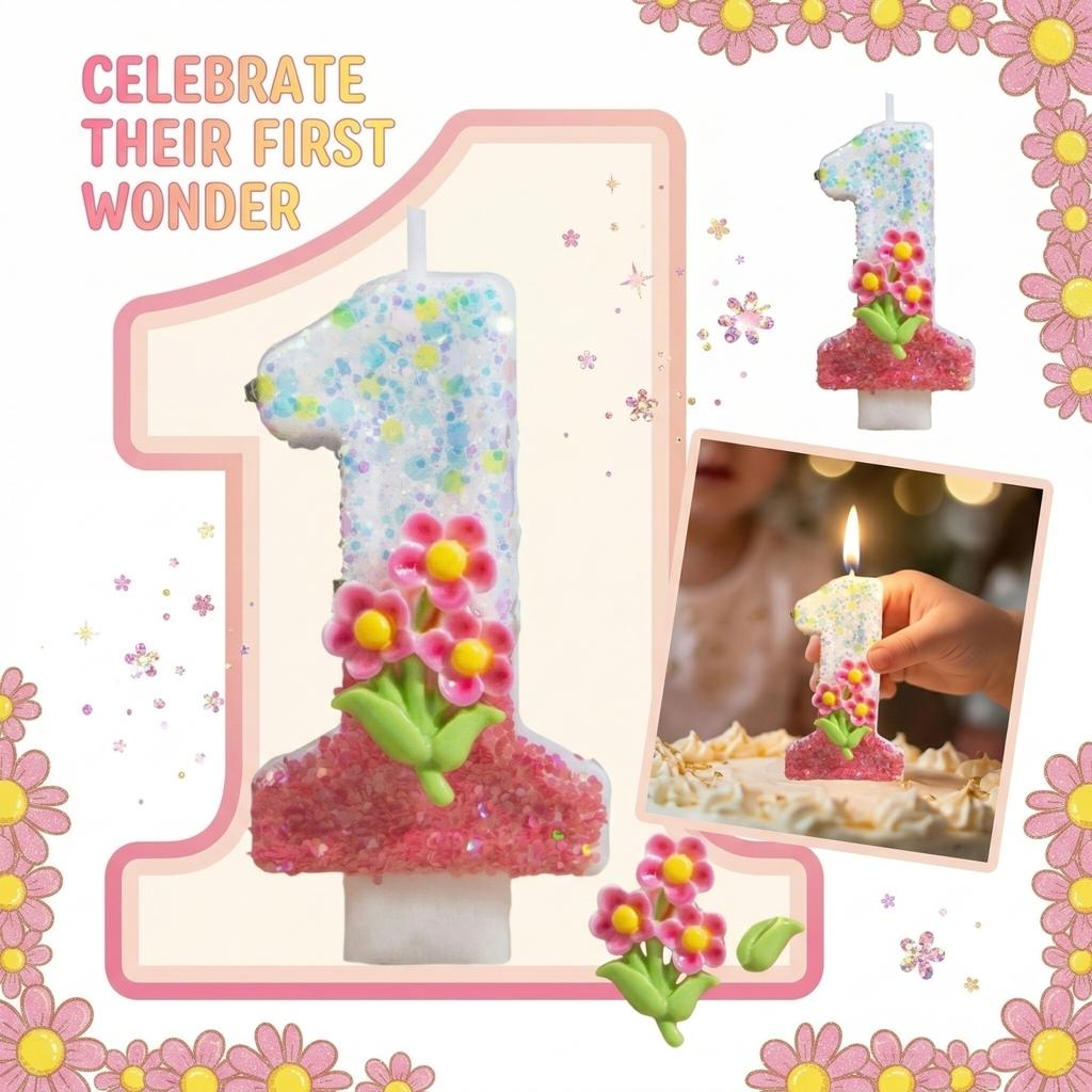 Fashion Cartoon Creative Birthday Candles Party Digital Candles