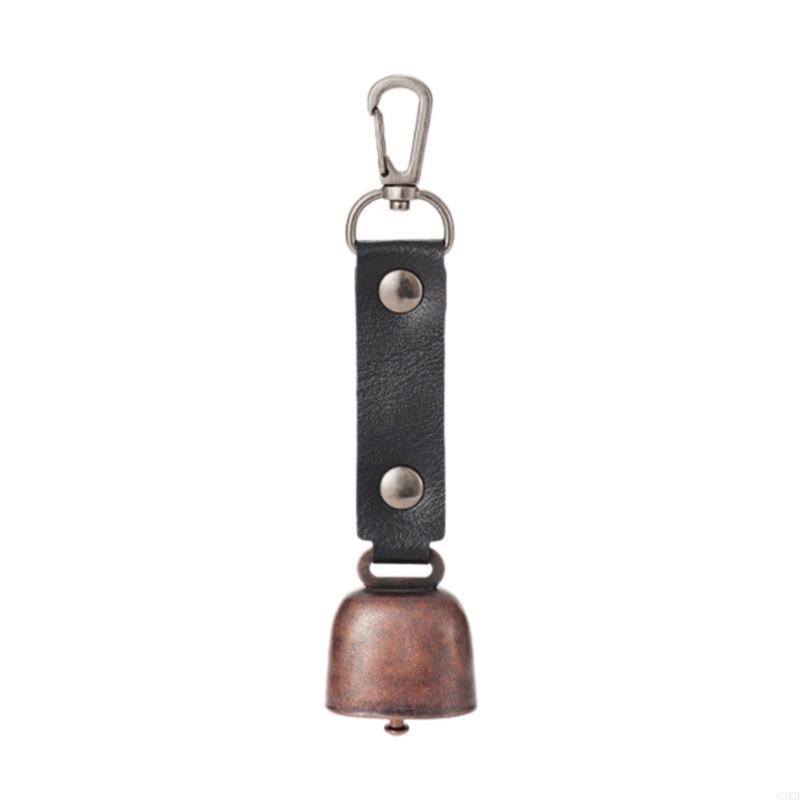 62KD Vintage Metal Bells Keychain Pet Pendant Outdoor Wind Chimes Charm Jewelry Gift