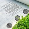 10 Pcs Heavy Duty Galvanized Steel Garden Stakes Rust Resistant Non Slip Washer For Securing Weed Barrier Turf