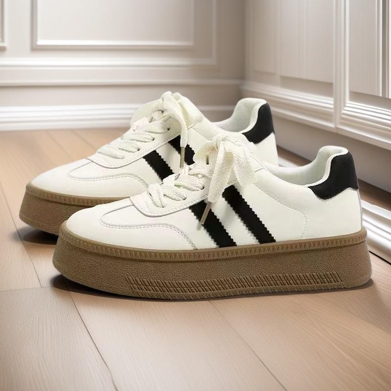 

thick-soled German training shoes women s spring new niche lightweight Baita students thick baseplate shoes sports and leisure shoes 36