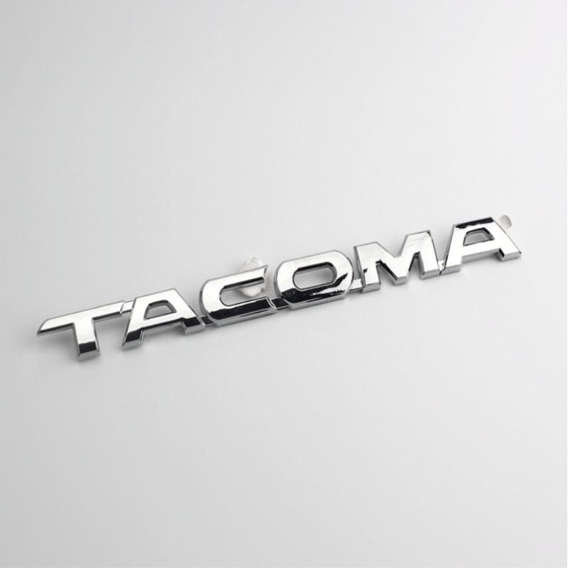 High Quality 1pc New Car Styling 30CM 3D ABS Plastic Chrome Black Emblem Side Decal Badge Sticker Nameplate For Tacoma