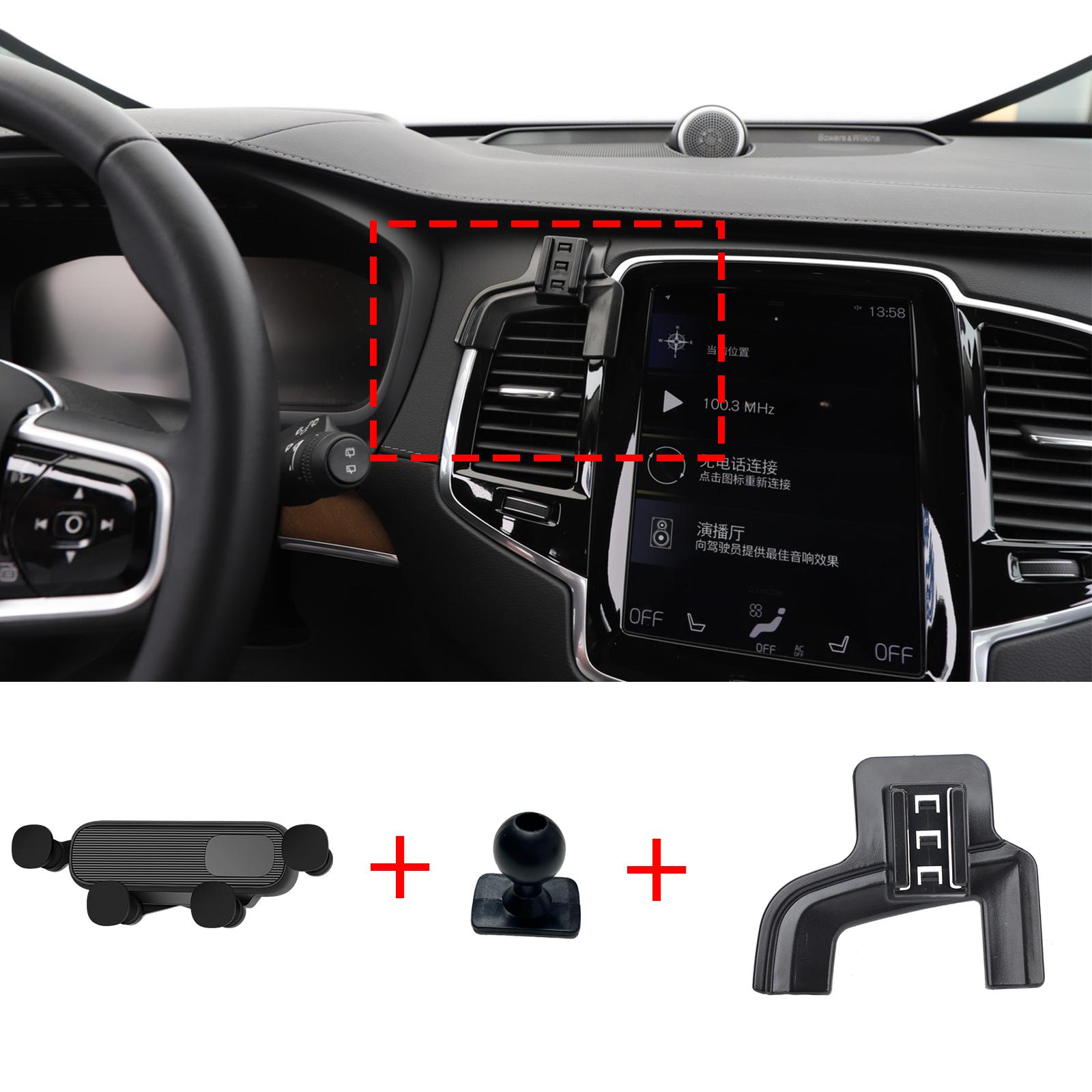 

Car Mobile Phone Holder for Volvo XC90 T6 T8 2015~2025 GPS Bracket Navigation Stand Auto Accessories