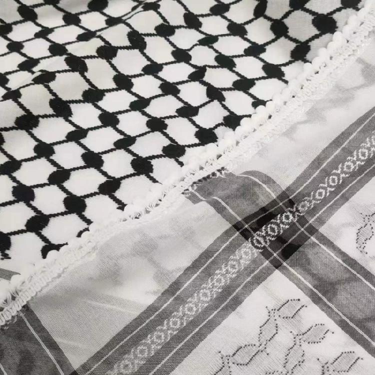 Multi Purpose Jacquard Pattern Kerchief Teens Keffiyeh Headscarf Religious Scarf