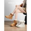 Fleece snow boots 2025 winter new versatile platform women's boots short fashion fluffy shoes non-slip cotton shoes