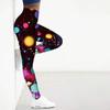 Womens Gunpey-Reverse Prints Stretch Yoga Leggings Fitness Running Gym Sports Active Pants