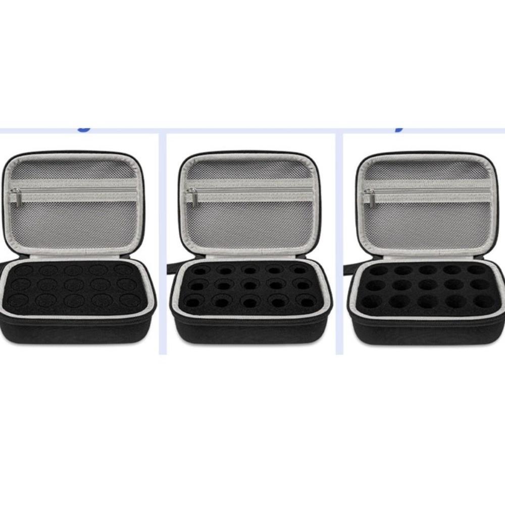 15 Slots Insulin Vial Storage Case Waterproof 1-10ML Insulin Bottle Protector Zippers Closure Wear-resistant Insulin Cooling Bag