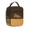 Camel Trophy Racing Insulated Lunch Bag Waterproof Portable Thermal Cooler Lunch Bag for Work School Picnic Food Bento Box