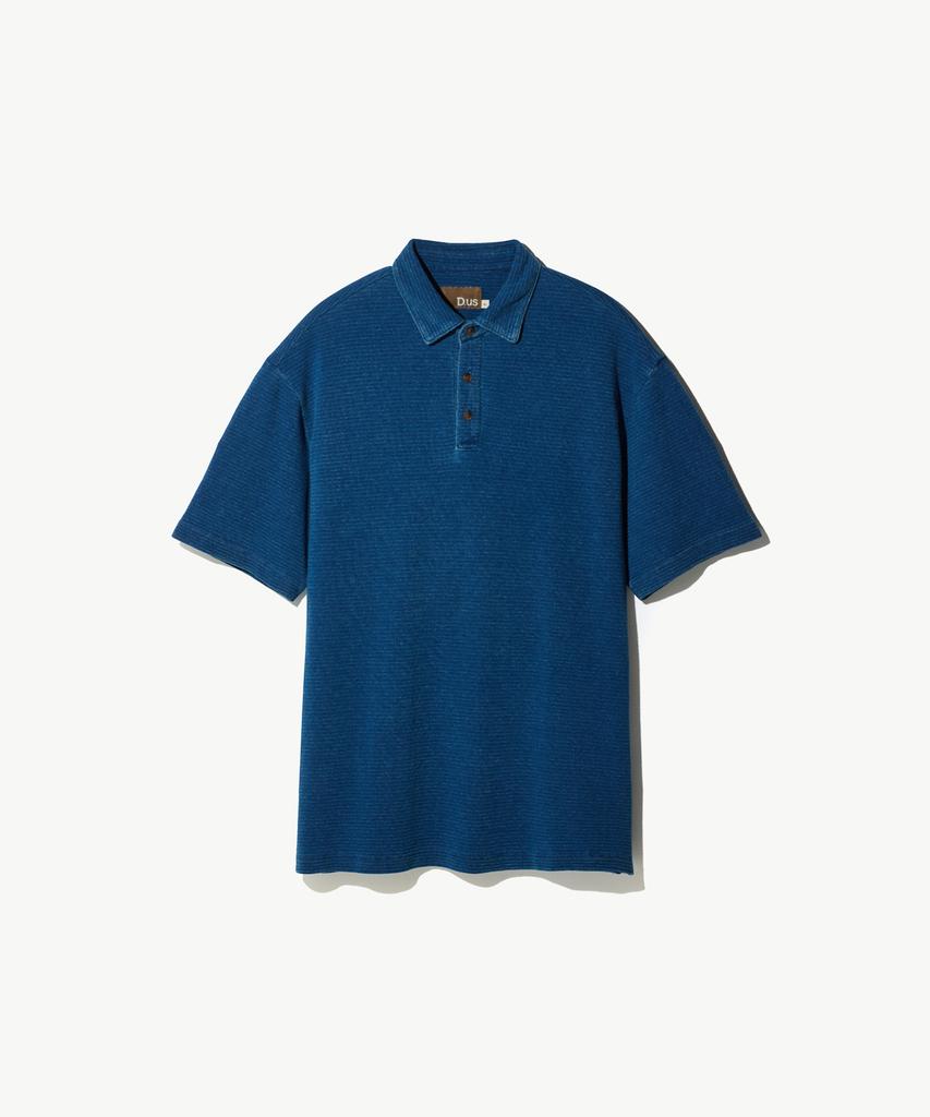 STCO Vibe Shift Indigo Denim Jacquard Short Sleeve T-Shirt_Blue (Oversized)_Dtsxb62Csl