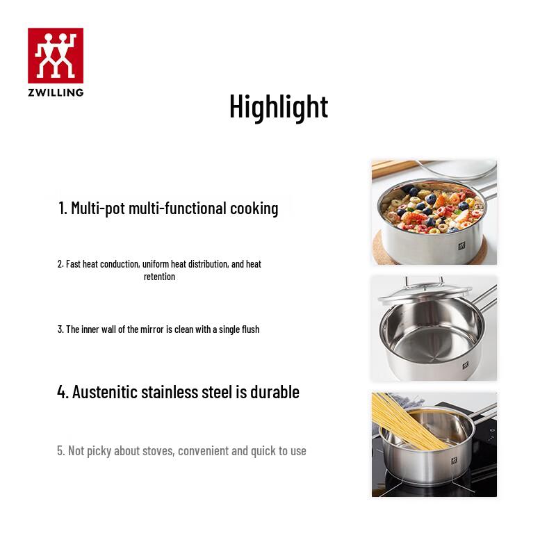ZWILLING Twin Nova Plus 16cm Stainless Steel Pot