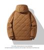 Men's Plus Size Thickened Velvet Cotton Jacket - Autumn/Winter Casual Multi-Pocket Warm Coat