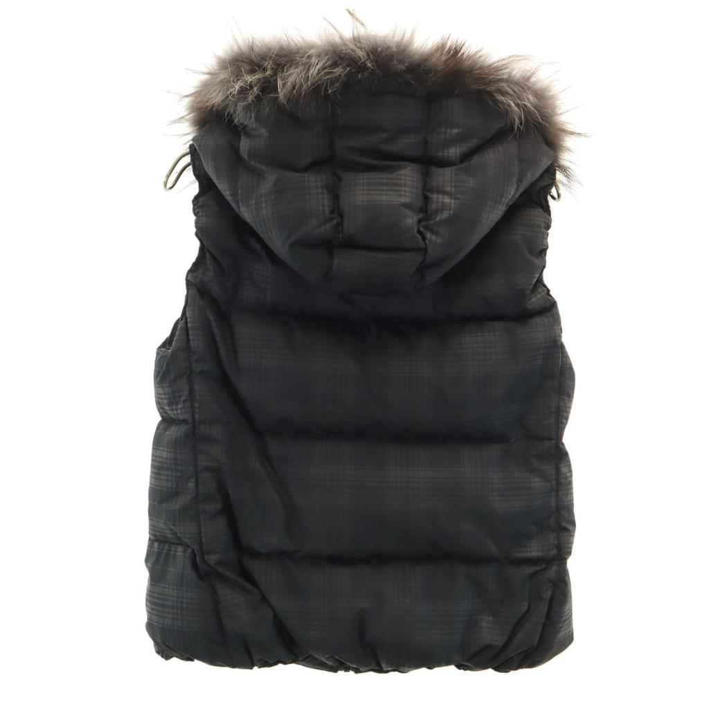Beauty Products TATRAS Made In Poland Check With Fur Down Vest 34 Black Women Used