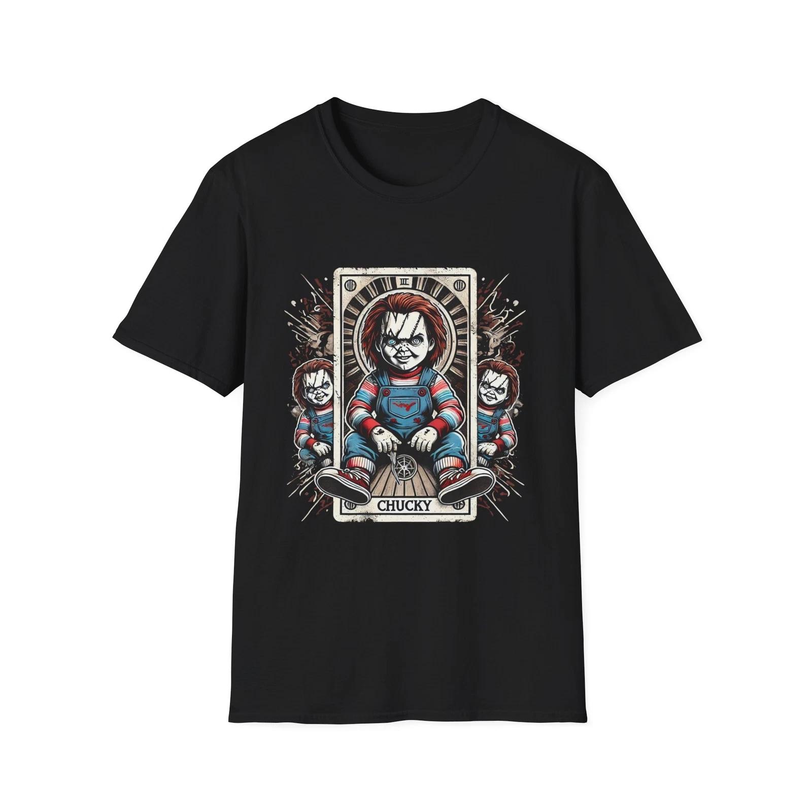 Chucky Tarot Card T-Shirt – Horror Slasher Tarot Tee S