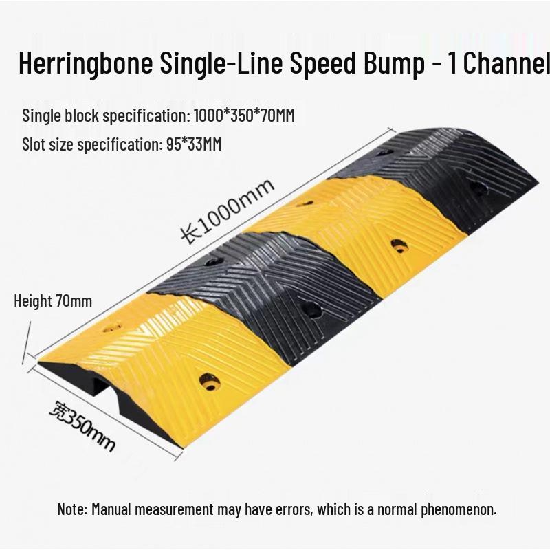 PVC Cable Trunking Rubber Speed Bump - Anti-Stepping, Pressure-Resistant Cover for Indoor/Outdoor Cable Protection and Crossing.