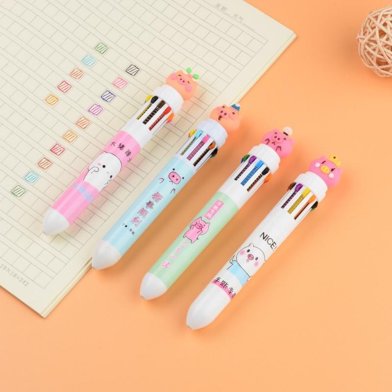 

Креативна десятиколірна мила кулькова ручка з тваринами 0,5 мм Дитяча ручка для малювання та малюнків Інструменти для письма для учнів Дитячі подарунки 9#（Random style）