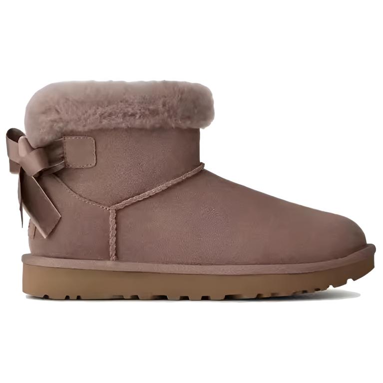 UGG  Mini Bailey Mixed Bow Caribou Women Sneakers Brown 1178790-CRBO
