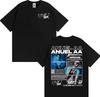 Rapper Anuel AA Rhlm 2 Album Tour Tshirts 2026 Spring Summer Men Fashion Hip Hop High Street ONeck Short Sleeve Top Unisex