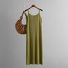 This Summer's New Women's Wear Is A Casual, Fashionable, Loose, Solid-color, Simple and Strappy Knitted Dress