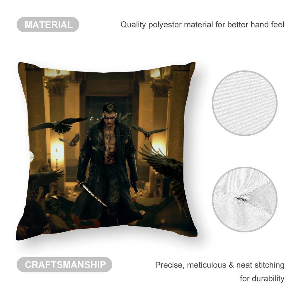 Hot-Movie The C-Crow Pillow Case 3D Print Polyester Fiber 40*40cm Home Sofa Throw Decoration Festival Gift
