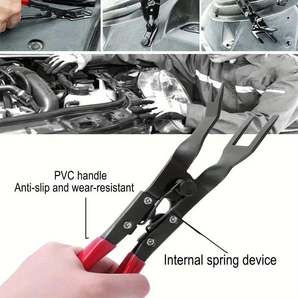 Clește pentru îndepărtarea clemelor pentru panouri de uși/bari de protecție/căptușeală, scule de reparații auto, placă de acționare metalică, scule de reparații auto